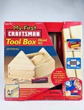 My First Craftsman Tool Caddy Wood Building Kit Project DIY -NEW-some box damage