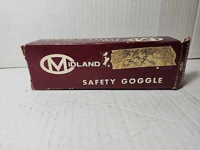 Vintage Midland Saftey Googles Model 303-S Clear 