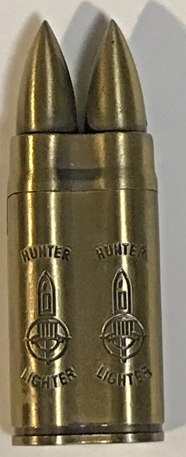 Clickit Double Bullet Dual-Tourch Flip -top Refillable/adjustable Lighter