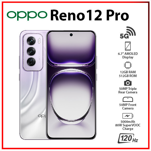 OPPO Reno12 Pro 5G 12GB+512GB NEBULA SILVER Dual SIM GLOBAL