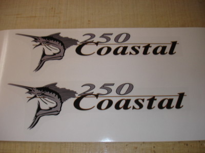 Wellcraft Coastal 250 Fishing Boat Decal Set