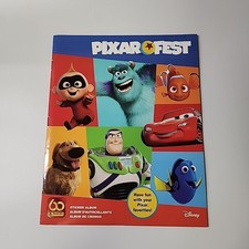 Pixar Disney Panini Pixar Fest Sticker Collection Album New