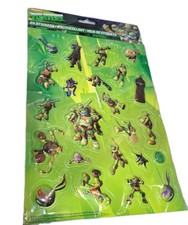 2014 Viacom TMNT Teenage Mutant Ninja Turtles PUFFY Sticker Sheet UNUSED SEALED