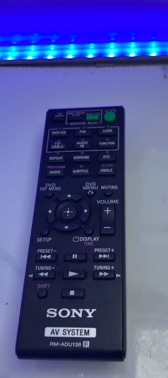 Genuine Sony RM-ADU138 AV System Remote For DAV-TZ140 HBD-TZ140 SS-WS121