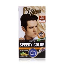 Bigen Men's Speedy Color, Hair Color, 80g - Dark Brown 103 Pack of 1 