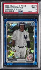 2020 BOWMAN CHROME SAPPHIRE ED #BCP8 JASSON DOMINGUEZ PSA 9