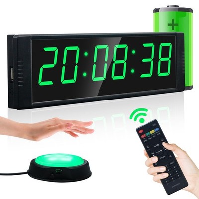 Gym Clock for Home Gym with Start/Stop Button, Interval Timer for Workout, St...