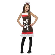 GIRLS TOOTSIE ROLL COSTUME