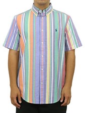 Polo Ralph Lauren Boys Short Sleeve Various Striped Multicolor Button-Down Shirt