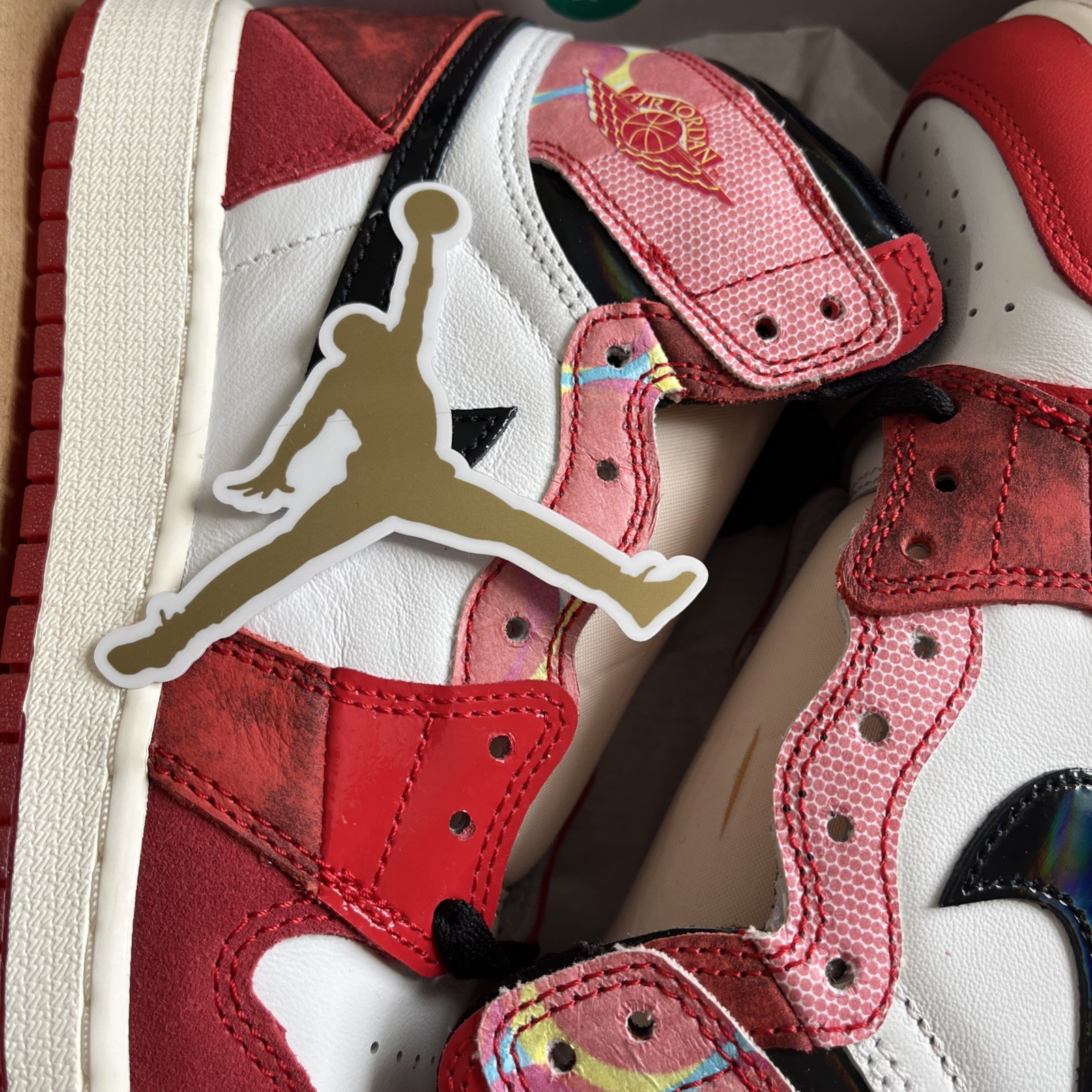 Nike Air Jordan 1 High OG Spiderman Across the Spider verse Next Chapter UK 6 image 5
