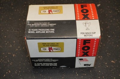  Fox Power RC Gas Engine 26600 Fox Eagle 60 Motor in Box with Exhaust