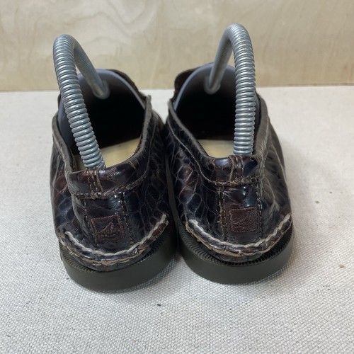 Sperry Crocodile Loafers Women’s 9m Patent Leather Dress Shoes Non Marking Sole - Picture 6 of 12
