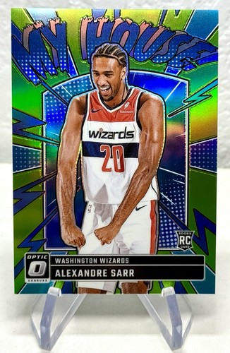 2024-25 Optic Alexandre Sarr RC My House Lime Green /199 Washington Wizards #9