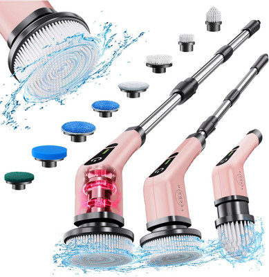Electric Spin Scrubber, Cordless Powerful Scrub Brush for Cleaning Bathroom, Kit