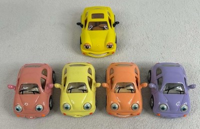 Vintage Chevron Cars Lot of 5 - Tina Turbo & 4 Baby Cars
