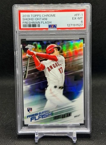 2018 Topps Chrome #FF-1 Shohei Ohtani RC Freshman Flash PSA 6 (Pop 6) | MLB MVP