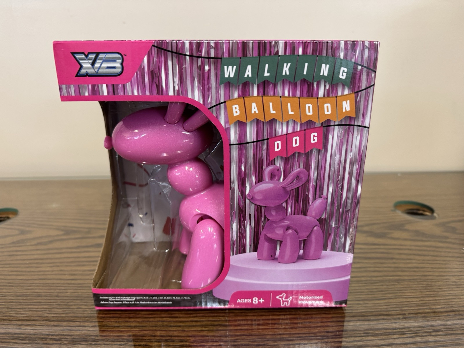 Pink Walking Balloon Dog--Brand New