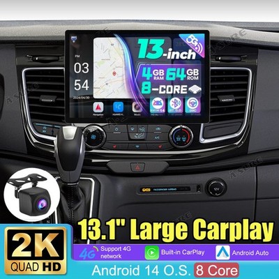 13.1'' 1920P 64GB Android Stereo Radio CarPlay For Ford Transit Custom 2017-2022