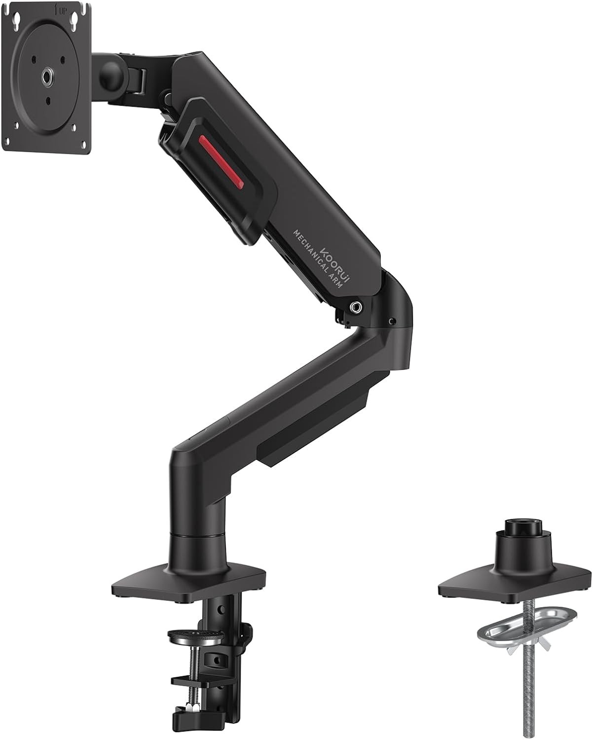 KOORUI Gas Spring Monitor Arm Fits 17-32 Inch, VESA 75x75 100x100mm, Ergonomic
