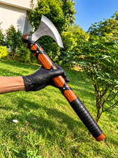 CUSTOM HANDMADE FORGED CARBON STEEL AXE HATCHET INTEGRAL VIKING TOMAHAWK 2562