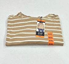 Gap Women's Soft Slub Scoop Neck Long Sleeve T-shirt, Tan, Size XXL