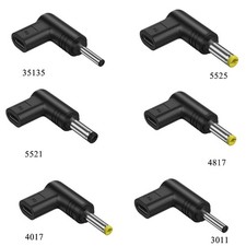 Six Standard Laptop Charging Adapter Female Type C to Male DC PD Connector 19.5V