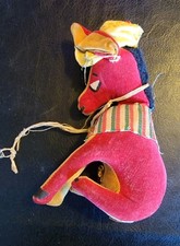 Vintage Dakin Dream Pets Pancho Donkey Yellow Sombrero Made in Japan