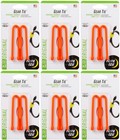 Nite Ize 2-Pack Gear Tie Reusable Rubber Twist Tie, 6" - Bright Orange (6-Pack)