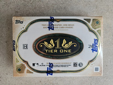 2026 Topps Tier One Baseball Hobby Box Factory SEALED MLB 2 Autos + 1 Relic