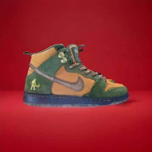 Nike SB Dunk High Pass~Port Workboot | Army Grün Braun Schwarz | Größe: 42 EU