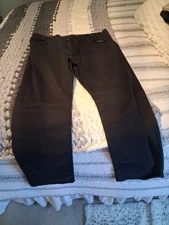 Dockers Straight Cut Pants Men's W38 L30 Black Denim Everyday Casual