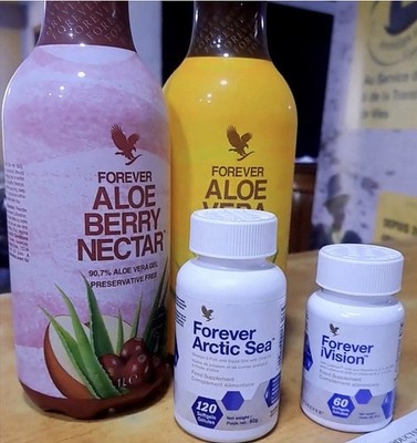 Forever Aloe Berry Nectar Arctic Sea iVision Aloe Vera 120/60 Pills