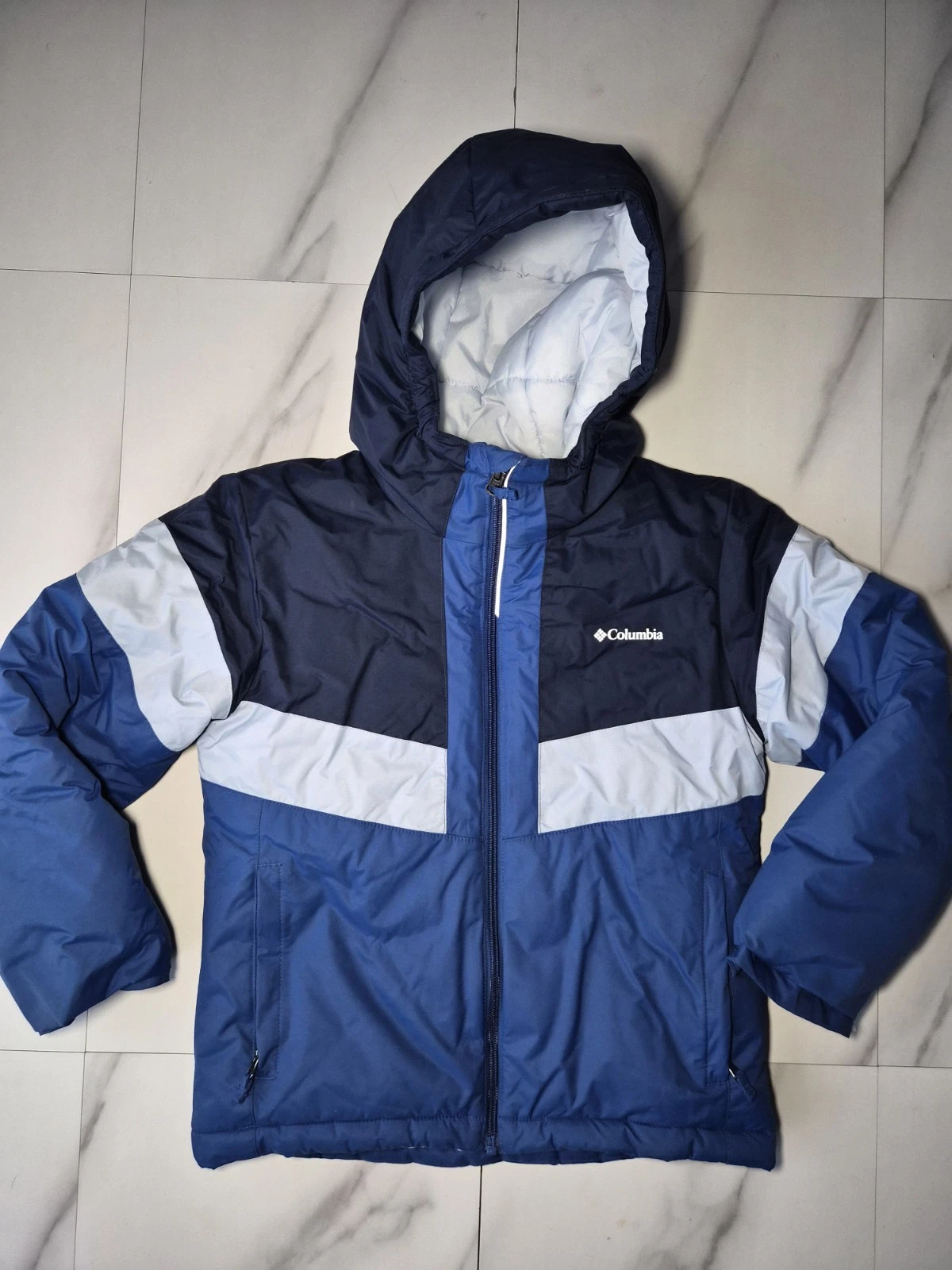 Columbia Lightening Lift III Winter Waterproof Hooded Puffer Jacket Kids Age 8-9