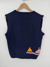 Vintage Ralph Lauren RL83 Hand Knit Great Britain Sweater Nautical Sailor RARE