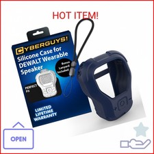 CYBERGUYS Silicone Case for DEWALT Wearable Bluetooth Speaker, Durable Shock-Pro