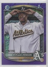 2025 Bowman Chrome Prospects Purple Shimmer Refractor 178/250 Ayden Johnson 1bk5