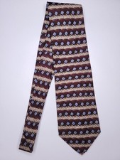 Roundtree  Yorke Mens Formal Necktie 57"Lx4"W Multicolor Neck Tie