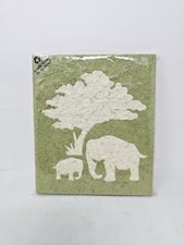 Elephant Poo Poo Paper Journal A5 Green Elephant Mom  Baby Recycled Notebook