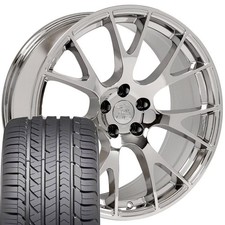 22x10 Wheel Tire Fit Dodge Ram Truck Hellcat Style Chrome Rim Wgy Tire Cp 22x10 Wheel Tire Fit Dodge Ram Truck Hellcat Style Chrome Rim Wgy Tire Cp