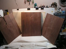 3 Boards WALNUT LUMBER Dark!!  WOOD AIR DRIED. 8Y+ 14” Wide. 17 1/4”+ Long*