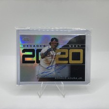Ronald Acuna Jr. 2020 Topps Chrome Decade's Next Refractor #DNC-5 Auto /25