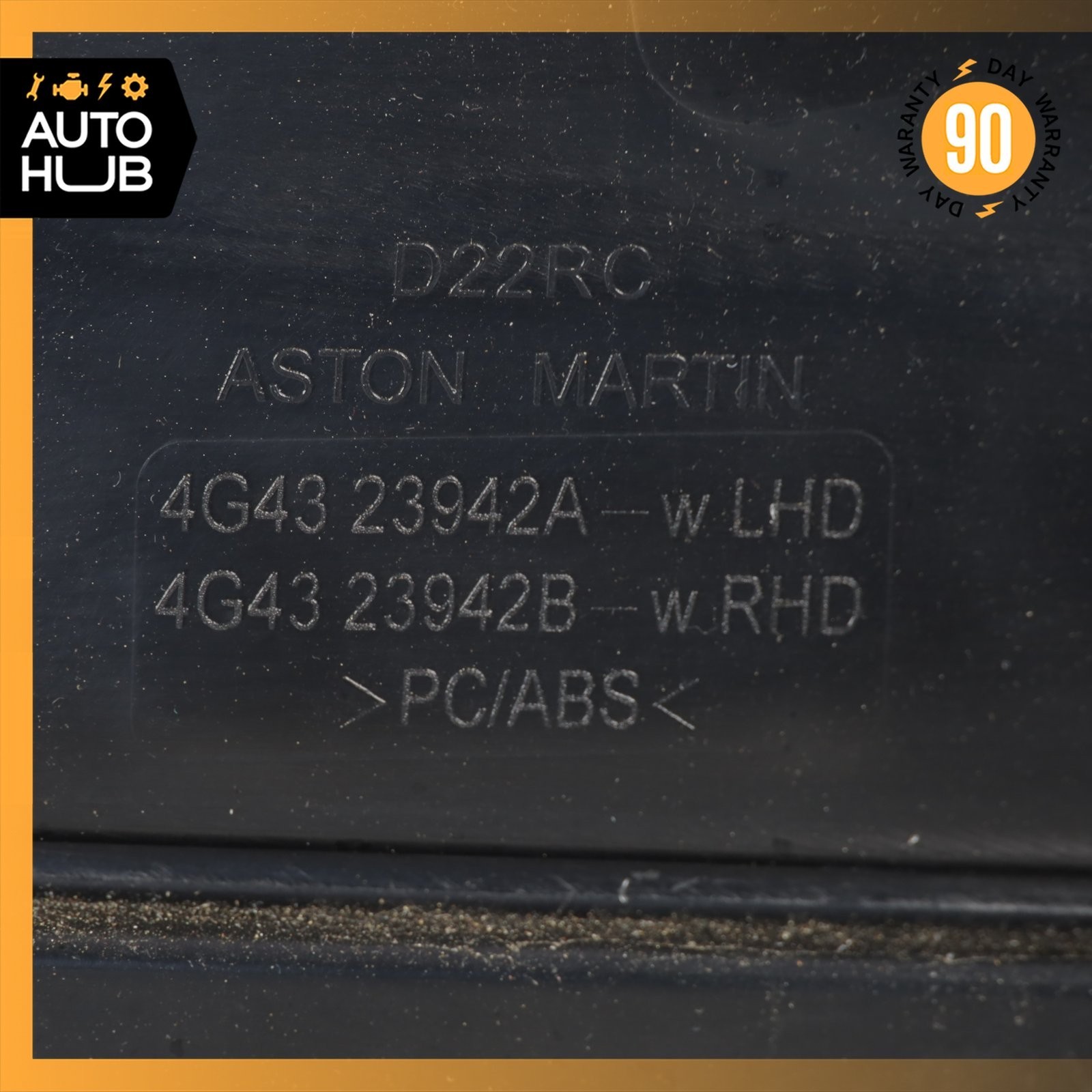 05-12 Aston Martin DB9 Interior Door Panel Front Right 4G4323936AEW OEM 34k