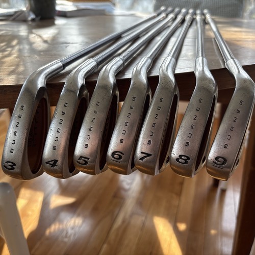 TaylorMade Burner Oversize Iron Set 3-9 iron Bubble S-90 Plus Stiff Graphite RH