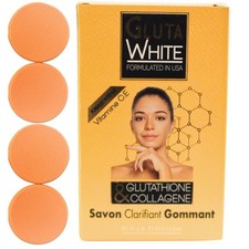 Gluta White Exfoliating Soap With Glutathione  Collagen Vitamin C with 4...