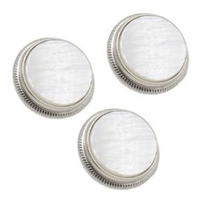 3Pcs Trumpet Valve Caps, Silver Trumpet Valve Buttons, Copper Trumpet Valve P...