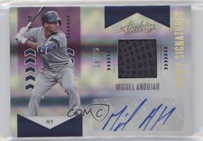 2020 Panini Absolute Jersey Signatures Purple 18/25 Miguel Andujar Auto 05ov