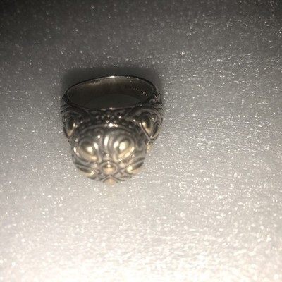 bjc samuel benham Sterling Silver & 18 Kt Gold Beautiful size 8