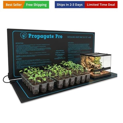 4' Foot Seedling Heating Mat | Fits 4 Standard 1020 Tray | 48'' inch Germinati...
