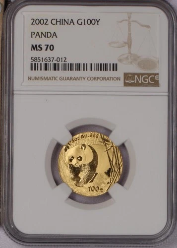 2002 Chinese Gold Panda 1/4 oz — photo from the most recent tracked eBay sale