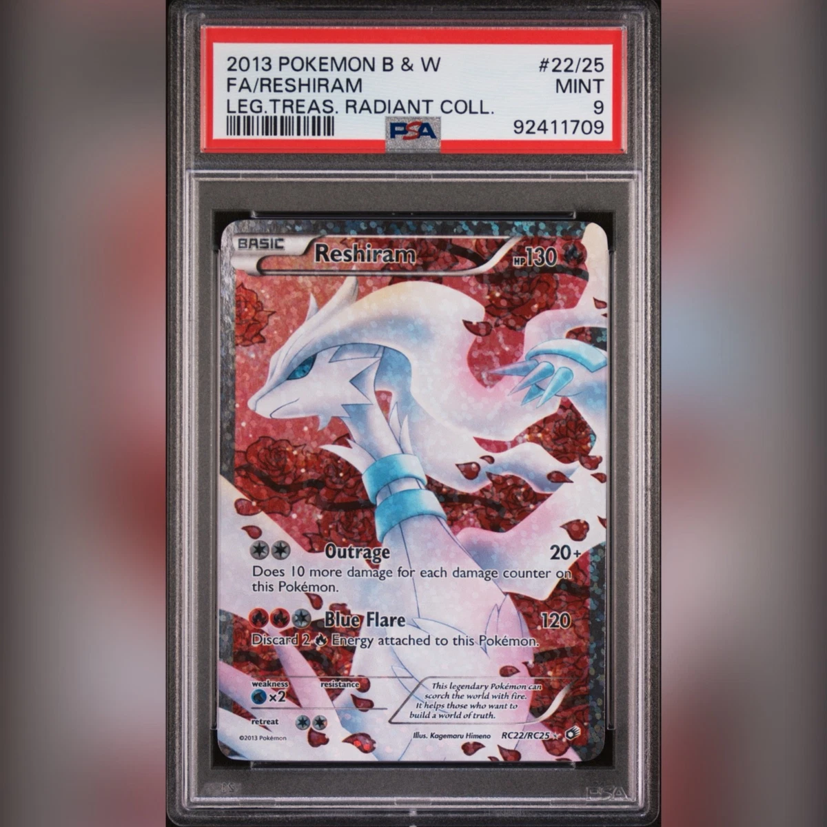 Reshiram Pokémon TCG Professional Sports Authenticator (PSA